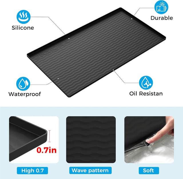 Detalle 2 de URMONA 19x19 Waterproof Silicone Under Sink Mat