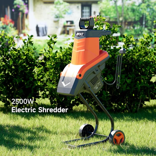 Detalle de AIVOLT 2500W garden shredder with 50L bag 🌳
