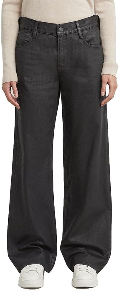 Detalle de G-Star Damen Judee Loose Low Waist Jeans mit Schlitz & Reißverschluss – 5 Taschen