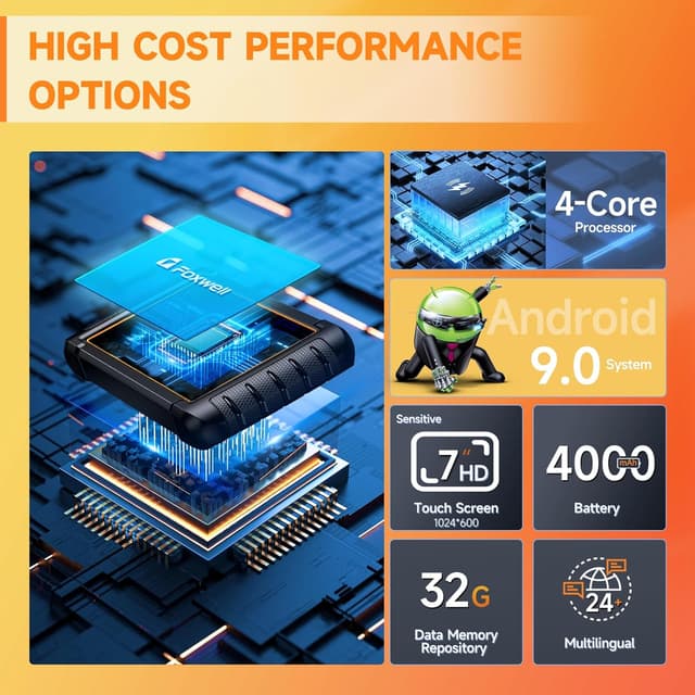 Thumbnail 5 de FOXWELL NT809BT OBD2 Scanner with 30 Maintenances