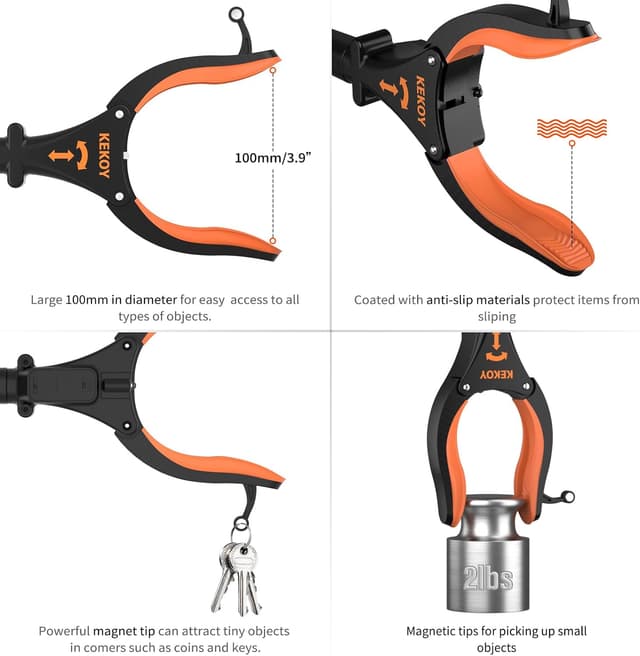 Thumbnail 2 de Kekoy 82cm Pinza telescopica pieghevole per rifiuti ♻