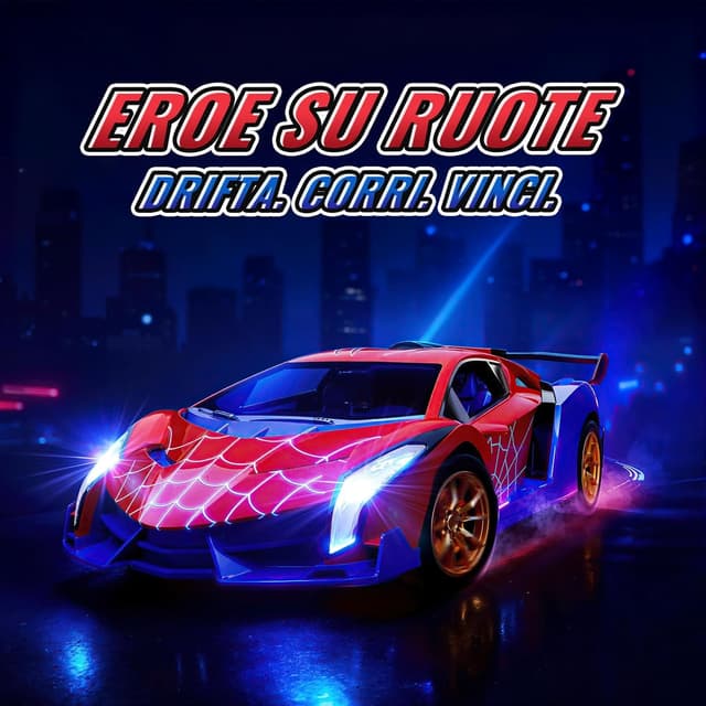 Detalle 2 de Mirthigig 1:18 macchinina RC con luci 2,4GHz