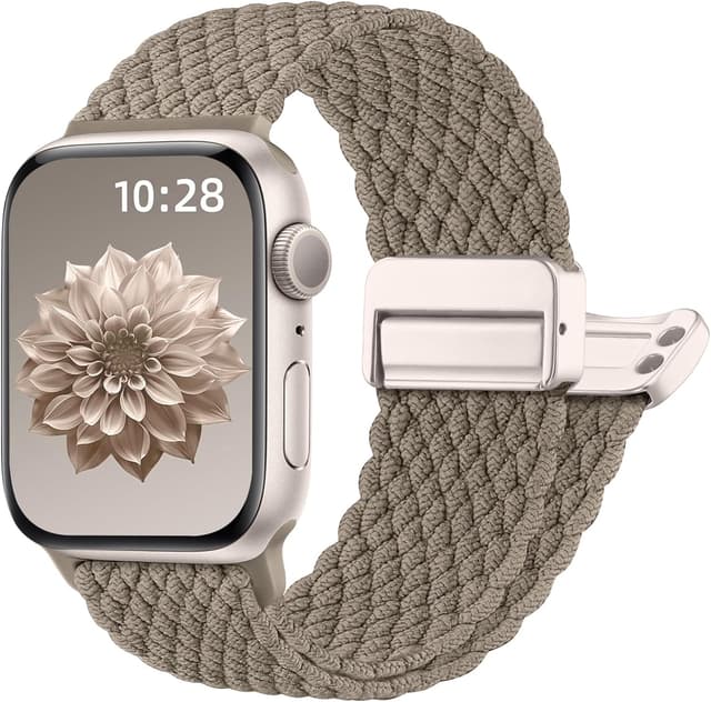 Thumbnail 6 de Oielai braided nylon strap with adjustable magnetic clasp for Apple Watch (40/41, 42/44/45/46, 38/49mm compatibility)