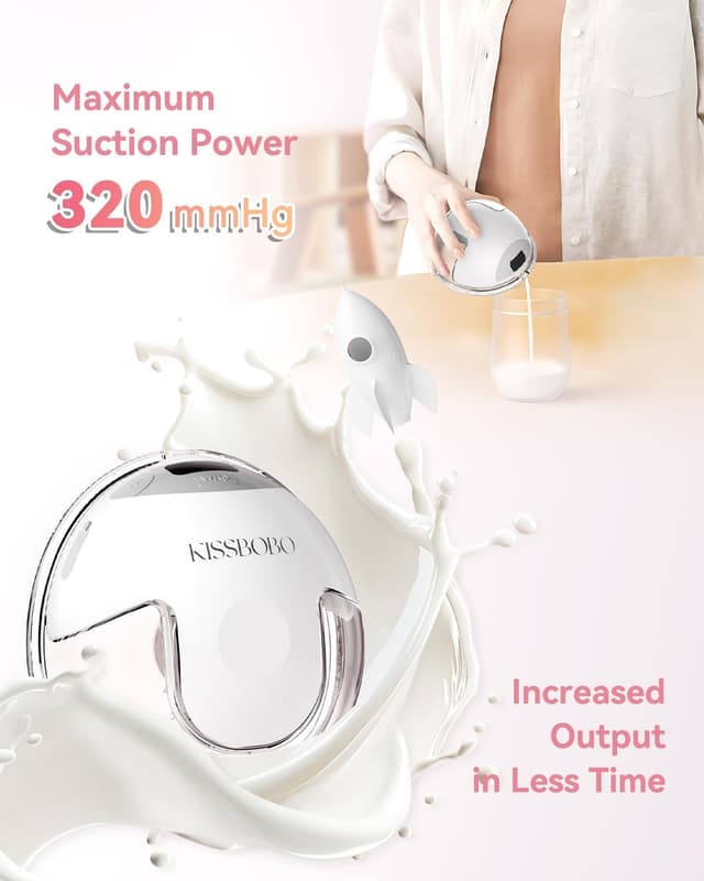 Detalle 2 de KISSBOBO K5 electric breast pump 320mmHg