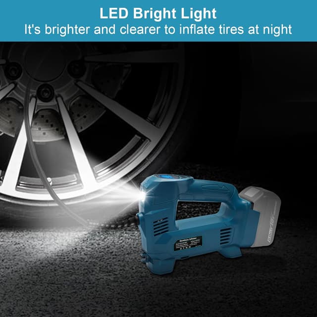 Thumbnail 5 de QUPERR Akku Kompressor kompatibel mit Makita 18V — 10,34 bar ⛽