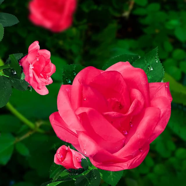 Detalle de ZVO 2er Set Solar-Rosenleuchten für den Außenbereich mit 6 LED (IP65)