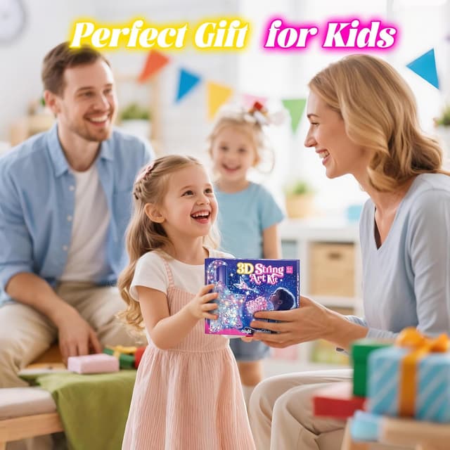 Thumbnail 6 de Hapikids 3D String Art Kit for Kids age 9