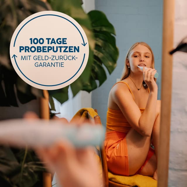 Detalle de happybrush® Schallzahnbürste Eco Vibe 3 – elektrische Ultraschall-Zahnbürste mit 8-Wochen-Akku