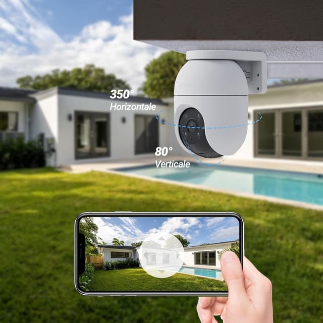 Thumbnail 2 de EZVIZ C8c 2MP Pack 2 caméra extérieure 360° avec suivi ⏺