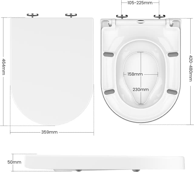 Thumbnail 5 de Toilettensitz Kinder mit Absenkautomatik D-Form Weiß