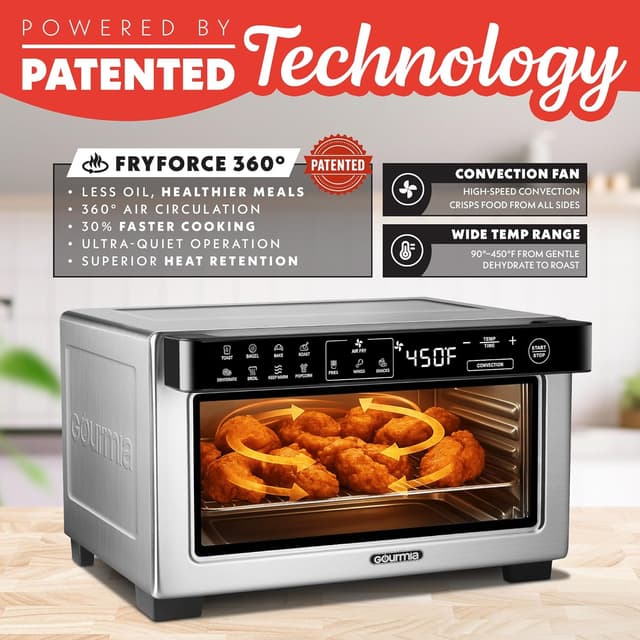 Thumbnail 2 de Gourmia Toaster Oven Digital Air Fryer 4-slice
