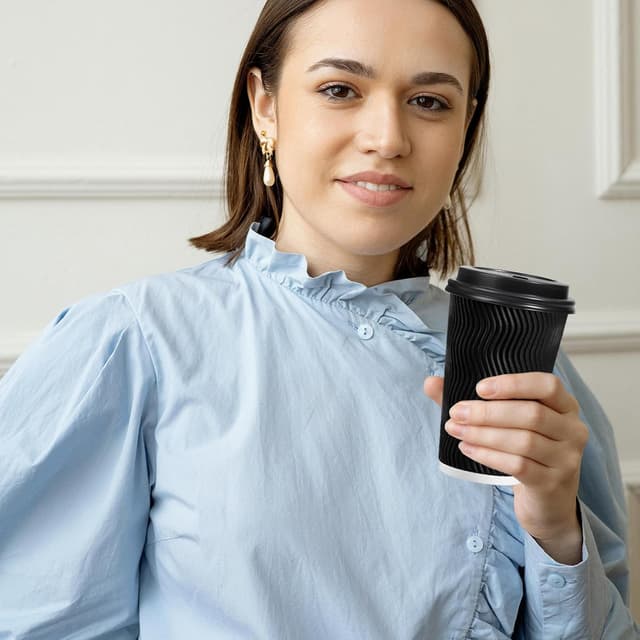 Thumbnail 3 de Lamosi 16 oz Disposable Coffee Cups 🥤