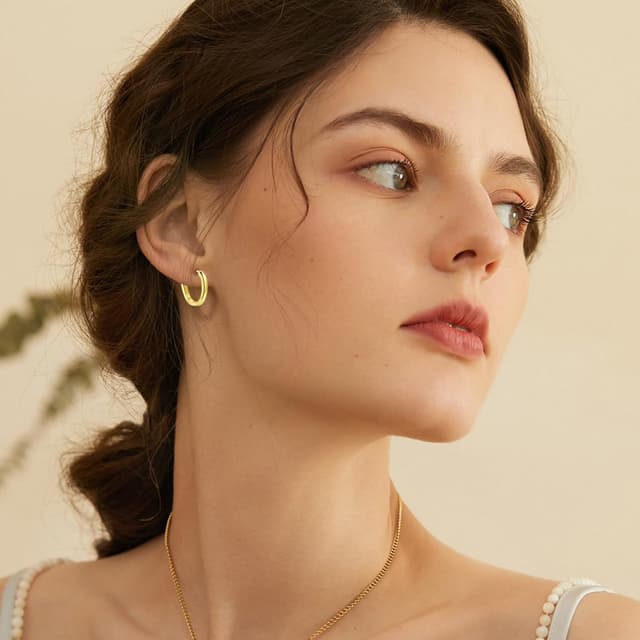 Thumbnail 3 de Loutade 925 Sterling Silver Hoops