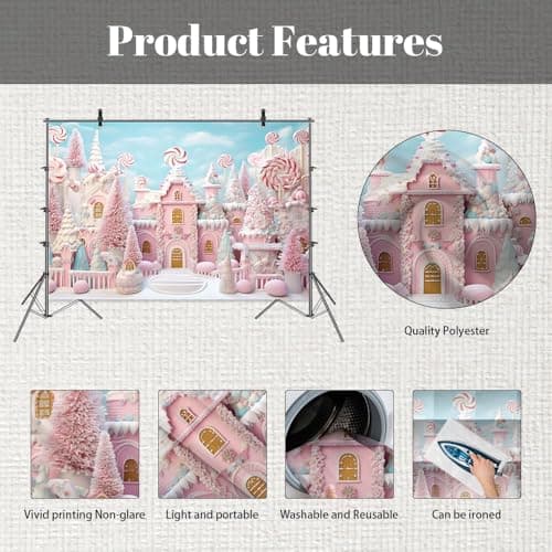 Thumbnail 5 de MEHOFOND 8x6ft Christmas backdrop for portraits