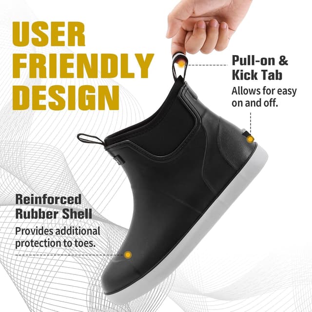 Thumbnail 5 de CKWLXQY Men's Deck Boots Waterproof Ankle Boots