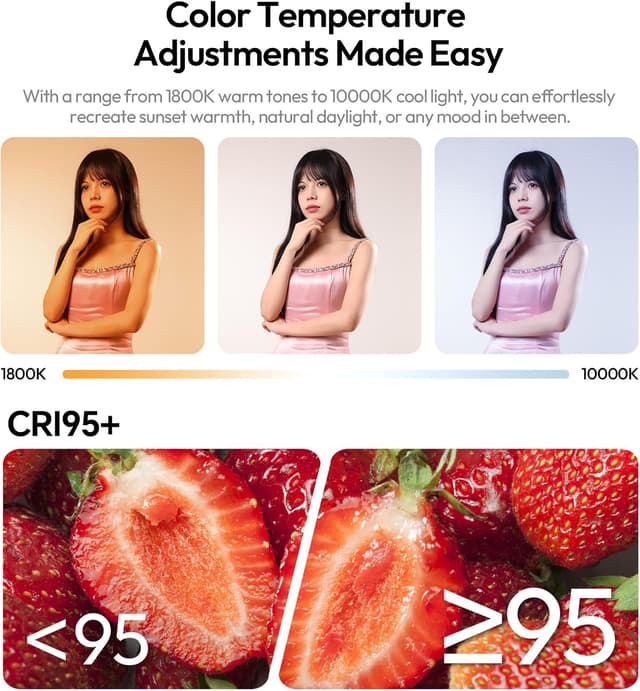 Thumbnail 2 de ULANZI UA20C Luftschlauchleuchte (20 W) – tragbare RGB-LED-Tube mit IP66, 12 Szenen & 2500-mAh Typ-C Akku