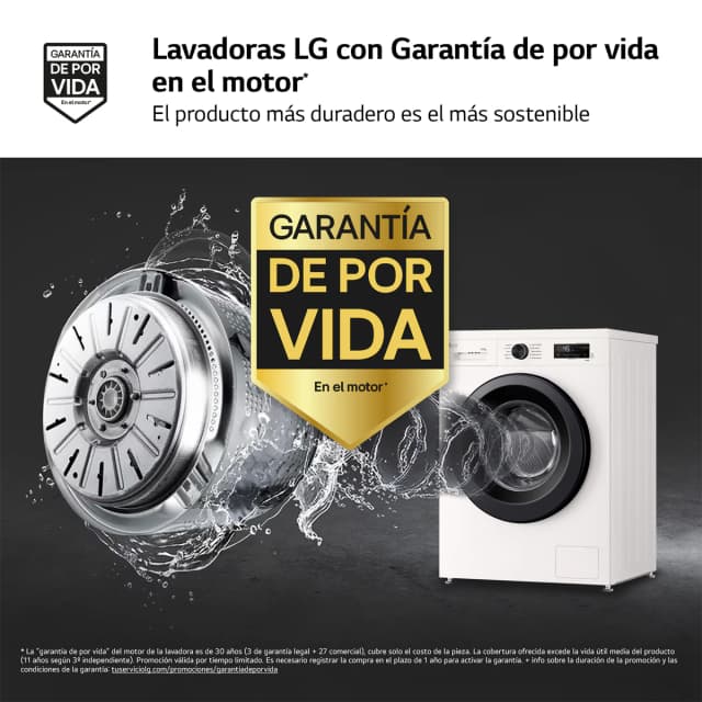 Detalle 2 de LG W4X1095NWK lavadora secadora 9/5 kg 1400 rpm