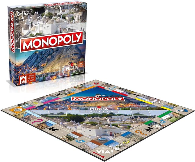 Thumbnail 3 de Winning Moves Monopoly Puglia e Basilicata — Gioco da tavolo per 2‑6 persone 🎲