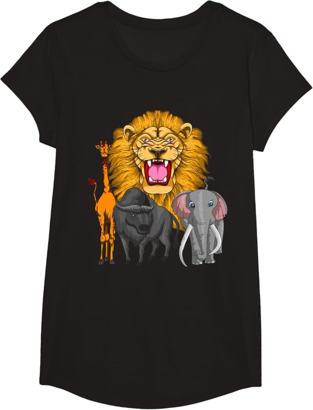 Thumbnail 6 de T‑shirt safari enfant Lion Girafe Afrique