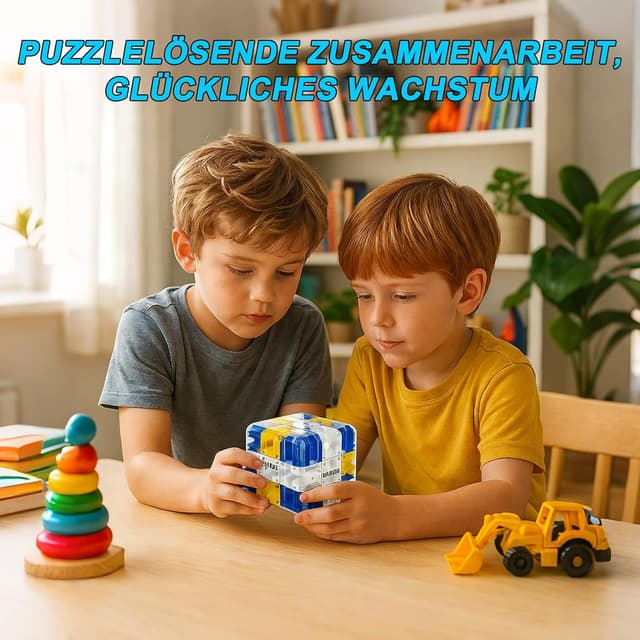 Thumbnail 5 de Large Zauberwürfel 3D Labyrinth Puzzle 8,5 cm