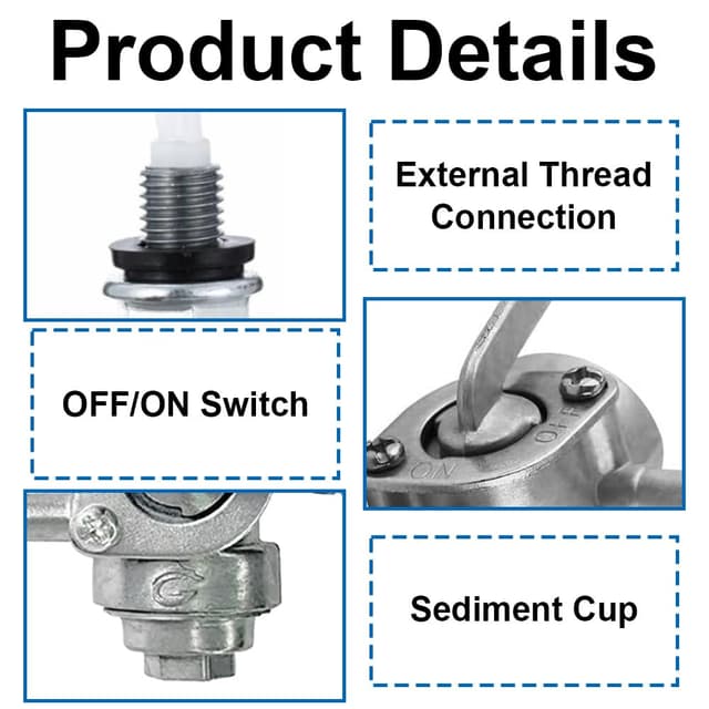 Thumbnail 3 de Fuel Tank Switch Valve 10mm fuel tap