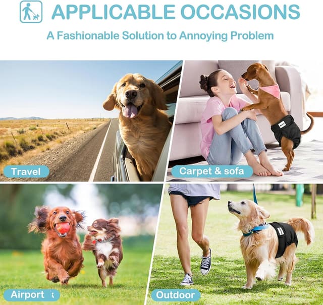 Thumbnail 4 de Avont 3 Pack Reusable Dog Diapers 3 L