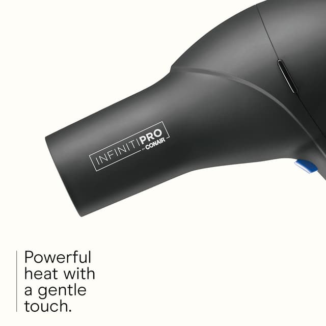Detalle de Infiniti PRO CONAIR Hair Dryer with Diffuser (Professional AC Motor) — Tourmaline Ceramic Technology, Gray