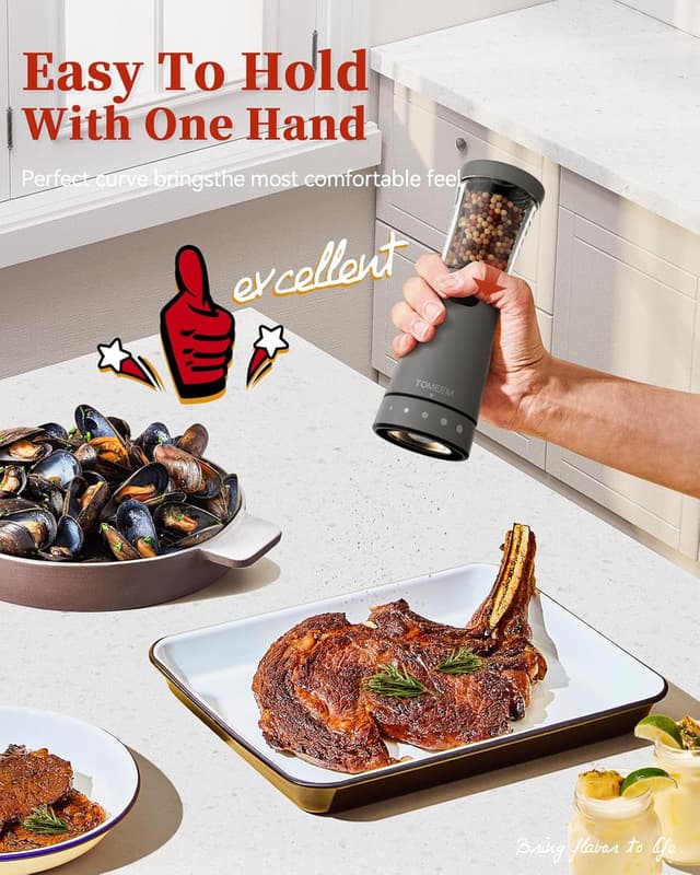 Thumbnail 2 de Electric Salt and Pepper Grinder Set 4.5 oz 🧂