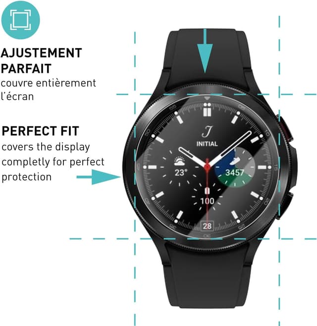 Thumbnail 2 de smartect Verre Trempé 3 Pièces Galaxy Watch 4 46mm