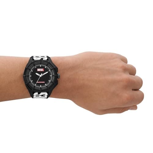 Detalle 2 de Diesel DZ4654 Framed 51 mm negro y blanco