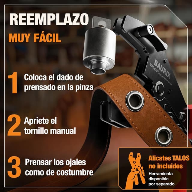 Thumbnail 4 de BAURIX 200 ojetes metal Ø12 mm con cabezal magnético