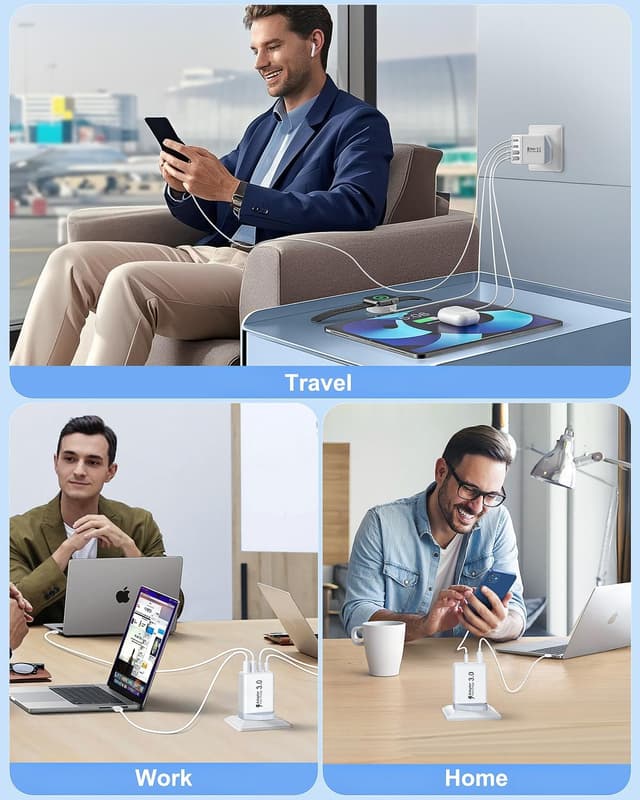 Thumbnail 5 de USB C Plug Fast Charge 40W multiport charger for iPhone