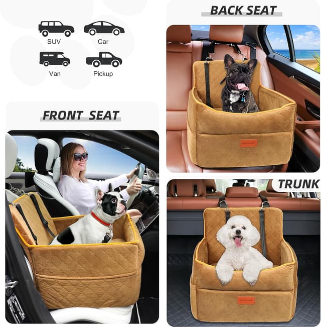 Detalle 1 de HEGGCOOE Small Dog Car Seat, 6 inch view