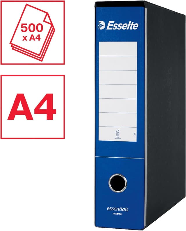 Detalle 2 de Esselte ESSENTIALS G75 Registratore Blu