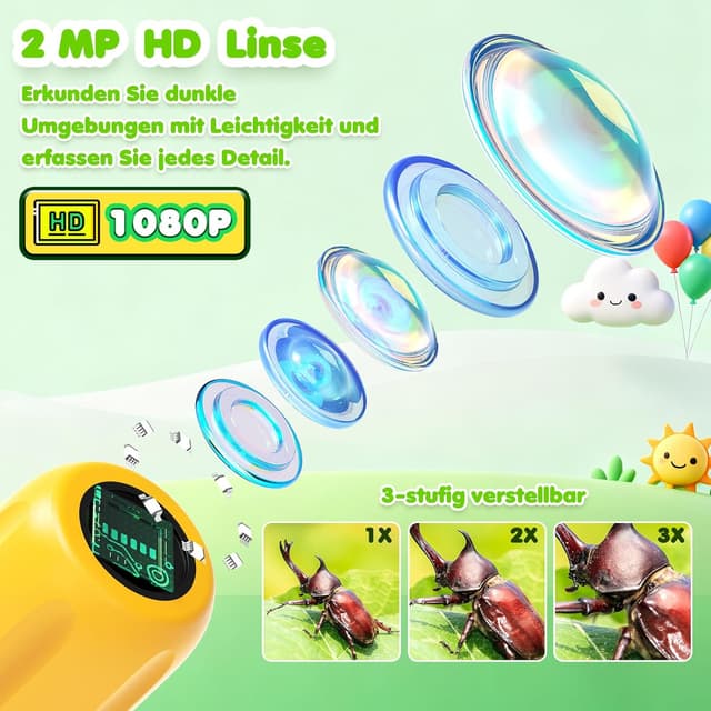 Detalle de Kinder-Endoskop 2,8 Zoll mit Licht