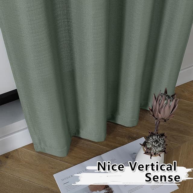 Thumbnail 5 de Gwine Sage Green Curtains 72" 2-panel set 🪟
