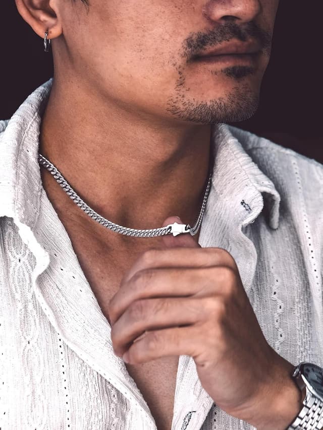 Detalle 2 de Bandmax Miami Panzerkette Edelstahl 5 mm