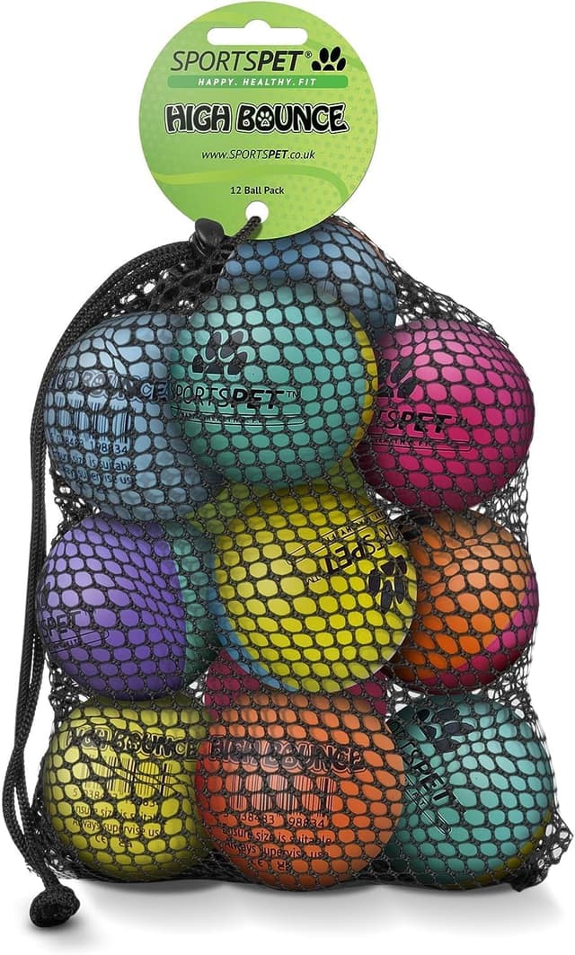 Detalle de SPORTSPET High Bounce Dog Balls 60mm pack