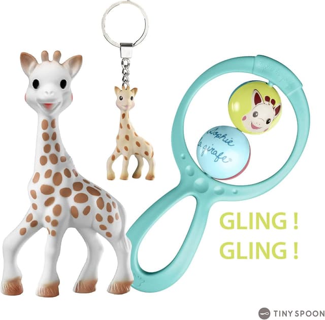 Detalle 2 de Sophie la girafe – Confezione regalo per neonato con 1 giocattolo da masticare in gomma