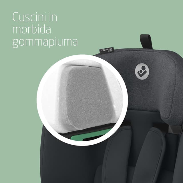 Detalle 2 de Maxi-Cosi Titan Plus i-Size seggiolino auto ISOFIX 76–150 cm (15 mesi–12 anni) Authentic Graphite