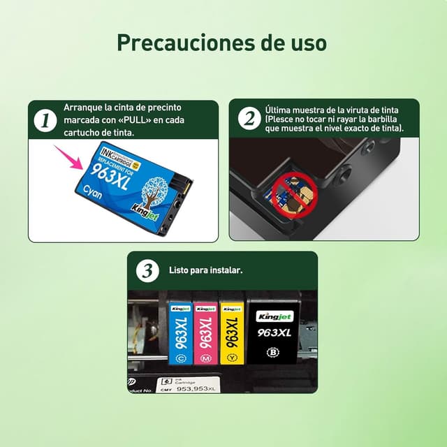 Thumbnail 4 de Kingjet 963 XL 4-pack compatibles HP