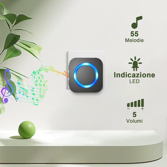 Thumbnail 2 de SURFOU Campanello Senza Fili 400m