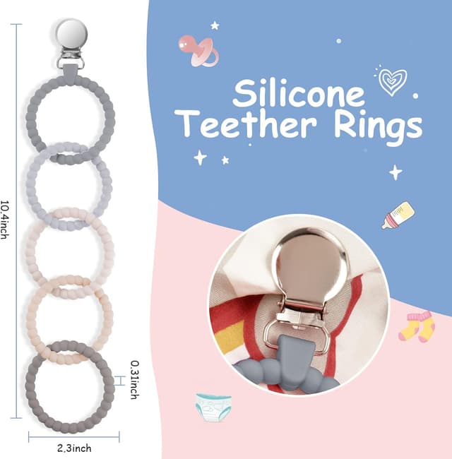 Detalle de Vicloon Anello per Dentizione in Silicone