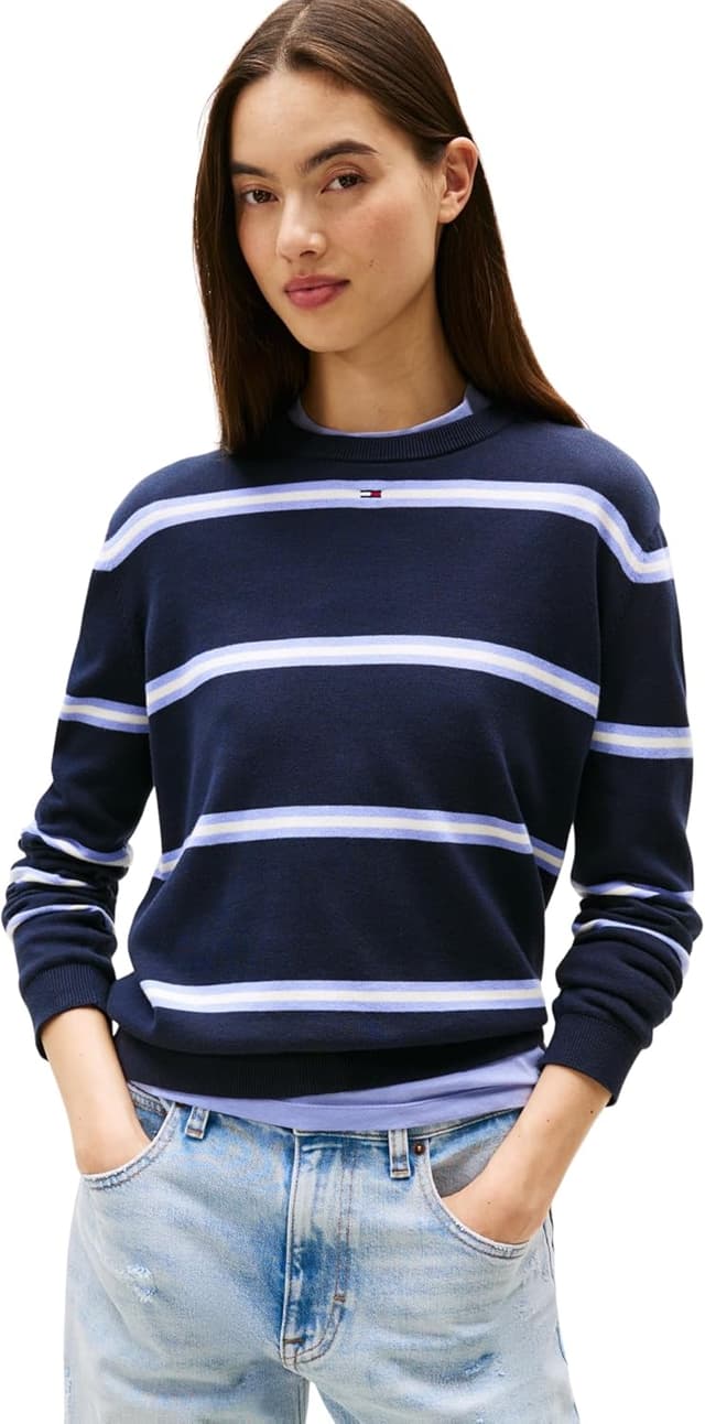 Thumbnail 6 de Pull Femme Tommy Jeans Essential Crew en coton