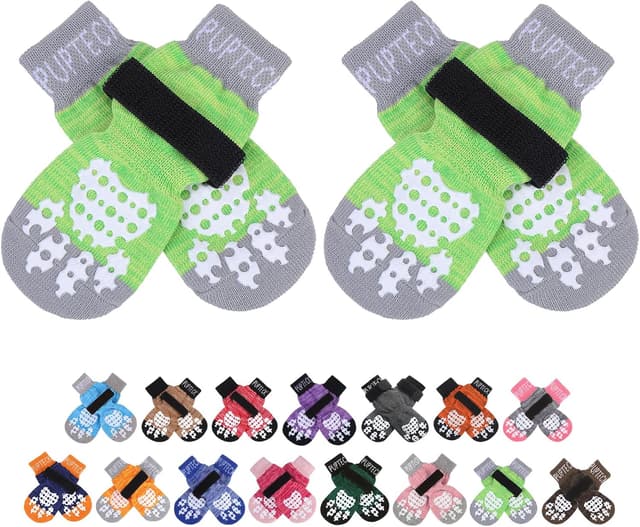 Imagen de PUPTECK Chaussettes antidĂ©rapantes taille M pour chien đŸ en OfertitasTOP