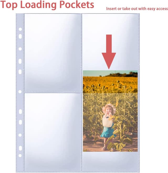 Detalle de WITHYU A6 photo sleeves 240 pockets