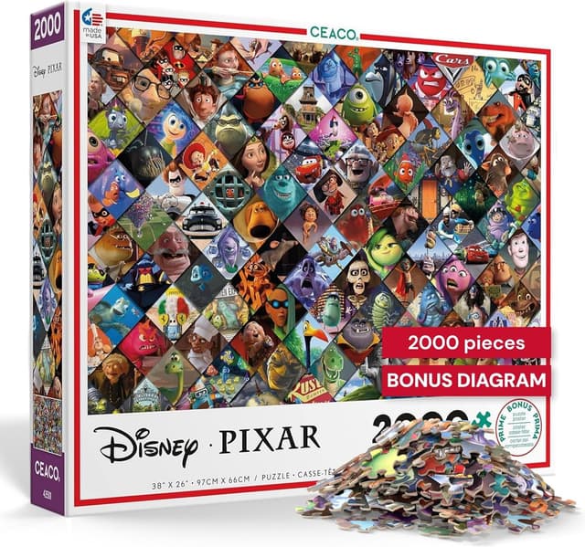Detalle de CEACO Disney/Pixar Clips 2000-Piece Jigsaw Puzzle (5” box)
