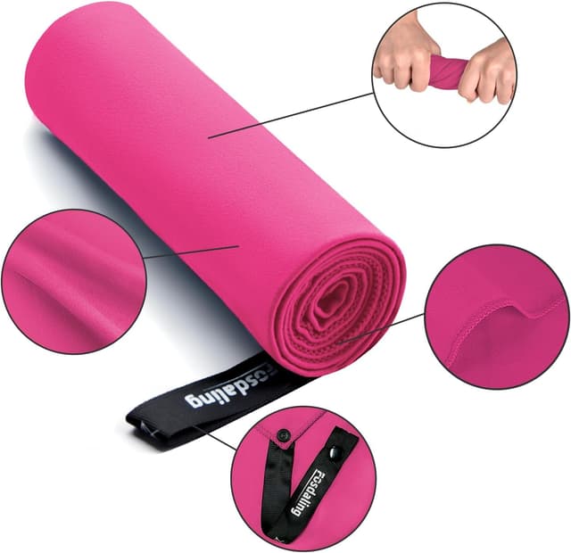 Detalle 2 de Mikrofaser Handtücher 3er Set 160×80 cm