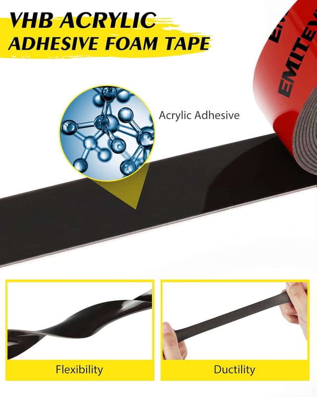 Detalle de Emitever double sided tape 5m extra strong