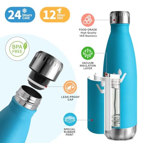 Detalle 2 de Botella Térmica 500 ml de acero inoxidable ♻